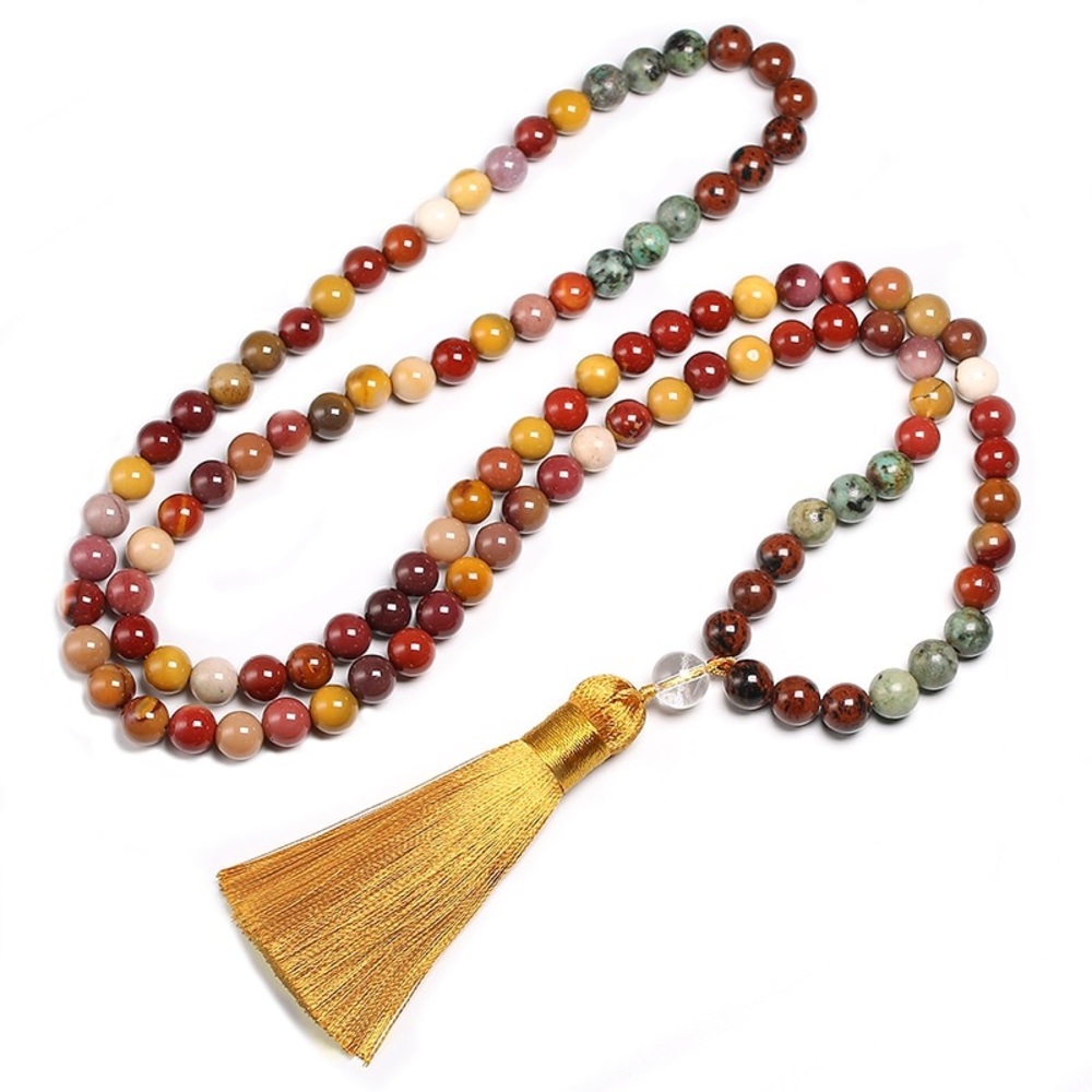 Mookaite Mala 108 gemstone necklace and bracelet - Picture 2 of 7